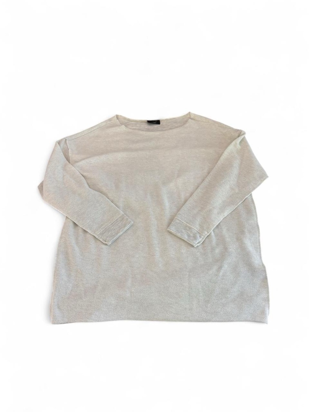 VICI Collection Cream Oversized Boatneck Pullover